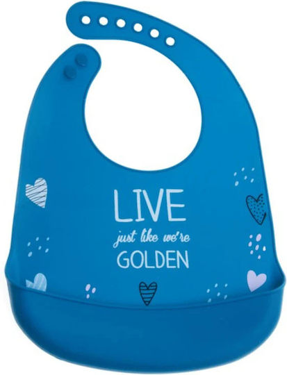 Gamberritos Kids Wasserdicht Lätzchen Silikon mit Taste & Tasche Blue Gamberritos Kids Wasserdicht Lätzchen Silikon mit Taste & Tasche Blue