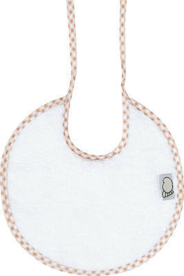 Figlio Bino Lätzchen Stoff mit Spitzenband Orange