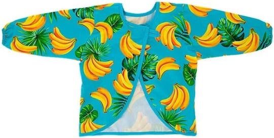 Twistshake Coverall Plastic with Hoop & Loop Fastener, Pocket & Sleeves Banana