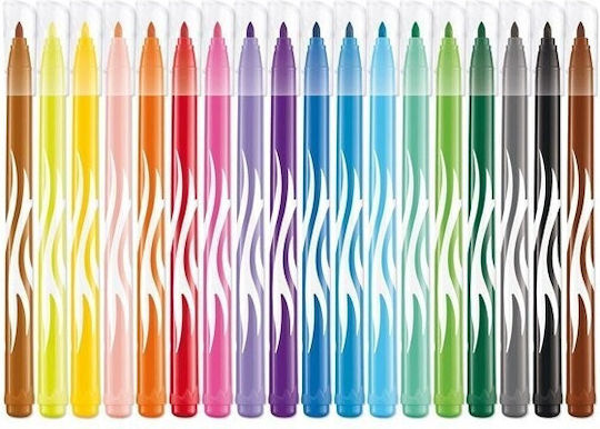 Maped Peps Jungle Μαρκαδόροι Ζωγραφικής 2.8mm Λεπτοί Σετ 18 χρώματα