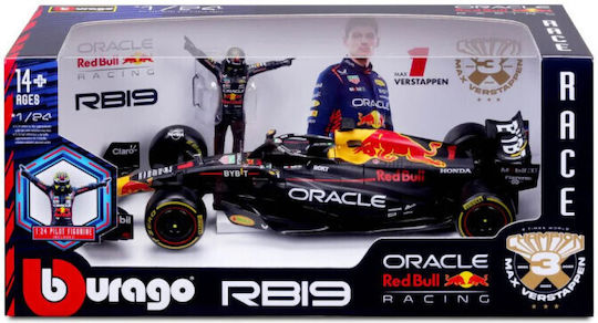 Bburago Formula 1 Oracle Red Bull Αυτοκινητάκι Verstappen 1:24 Formula 1 για 14+ Ετών