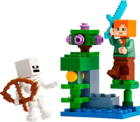 LEGO Minecraft The Lush Cave Fight За 6+ Години 40 Бройки