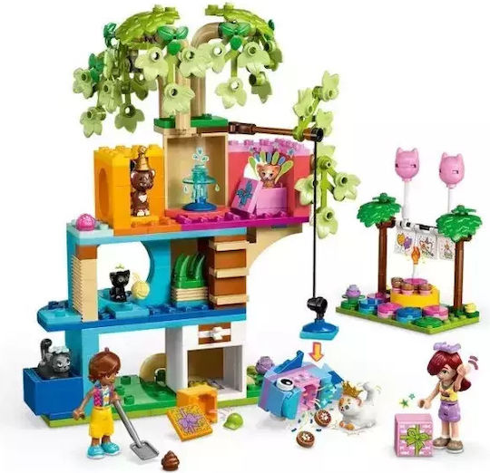 LEGO Friends Cat Birthday Party & Tree House for Ages 6+ 321 Pieces