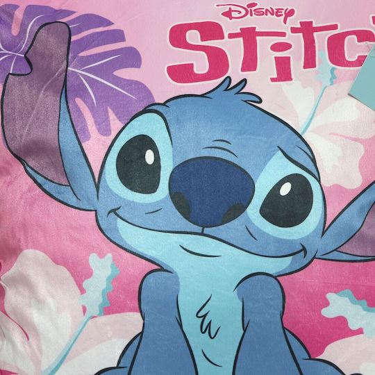 Disney Детска Декоративна Възглавница Stitch Розова 38x38см