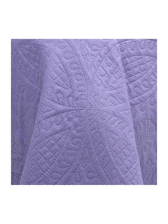 Lino Home Ligero Coverlet Queen Size Microfiber Violet 220x240cm