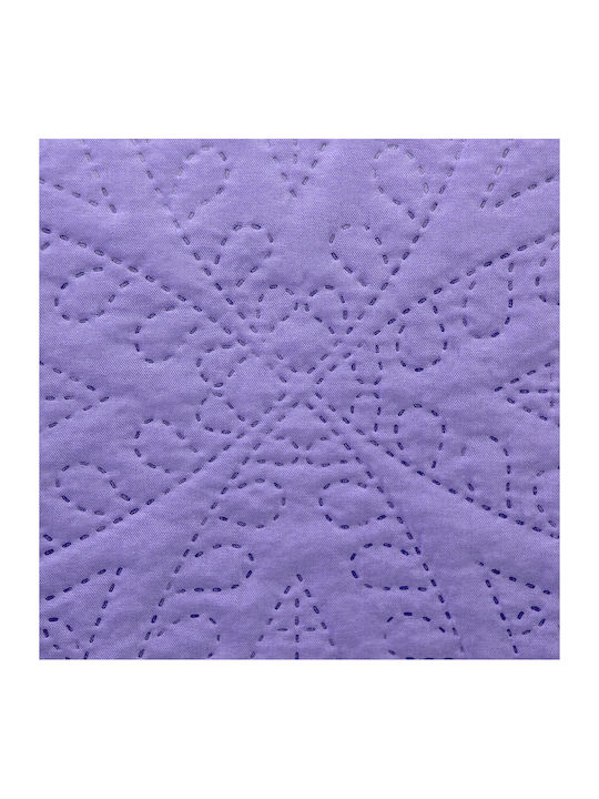 Lino Home Ligero Coverlet Queen Size Microfiber Violet 220x240cm