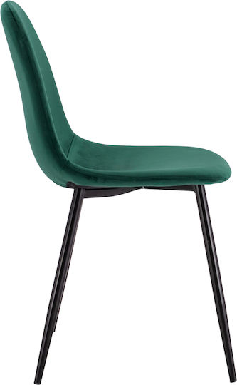Leonardo Dining Room Velvet Chair Cypress 45x53x85cm