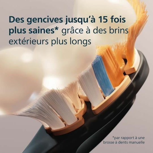 Philips Sonicare A3 Premium All-in-One Electric Toothbrush Replacement Heads Black HX9094/88 4pcs