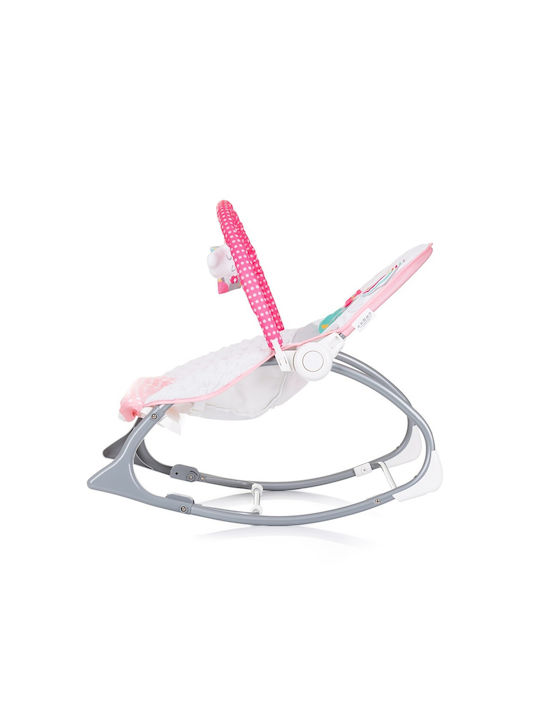 Elektrisch Baby Relax Eule mit Musik und Vibration Rosa für Kind bis 9kg
