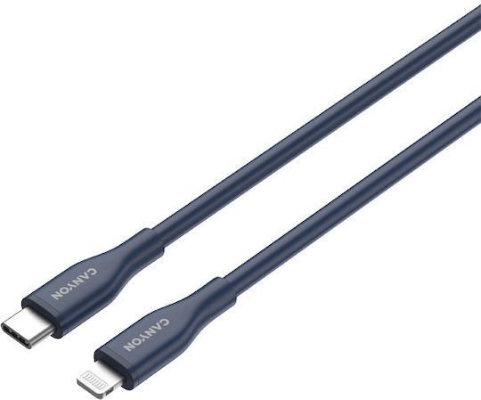 Canyon USB-C to Lightning Cable 60W Μπλε 1m (CNS-CLNM60SC10DB)