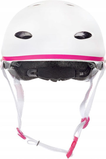 Cască De Protecție Skate Raven F511 Alb Roz M 56-58