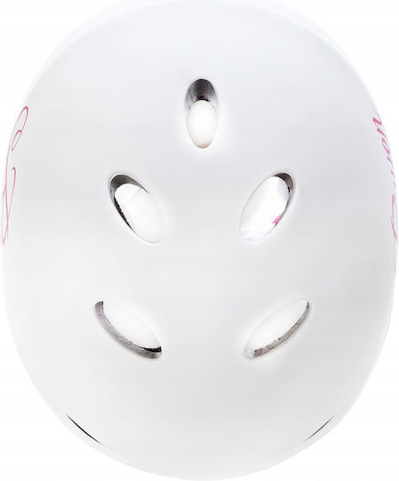 Cască De Protecție Skate Raven F511 Alb Roz M 56-58