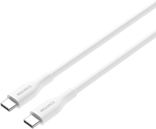 Canyon USB 2.0 Kabel USB-C männlich - USB-C 60W Weiß 1m