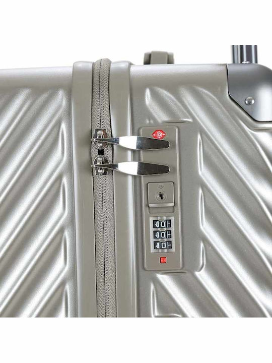 Kourk Medium Hard Metal Suitcase With 4 Wheels Height 67cm