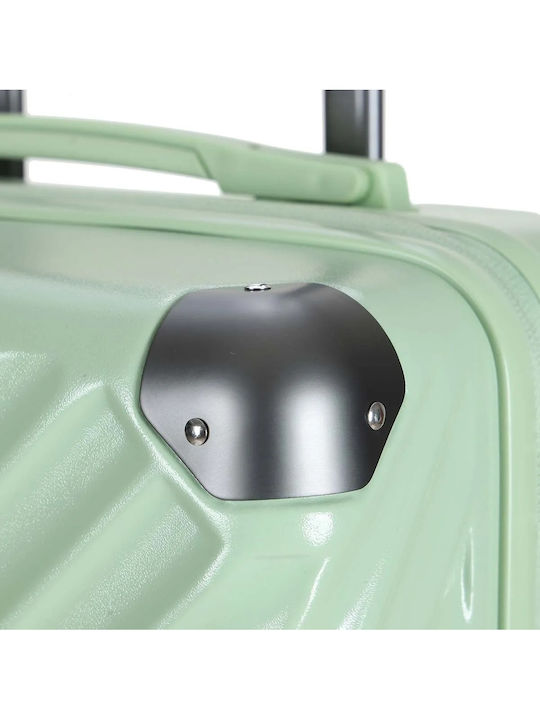 Kourk Medium Hard Metal Suitcase With 4 Wheels Height 67cm