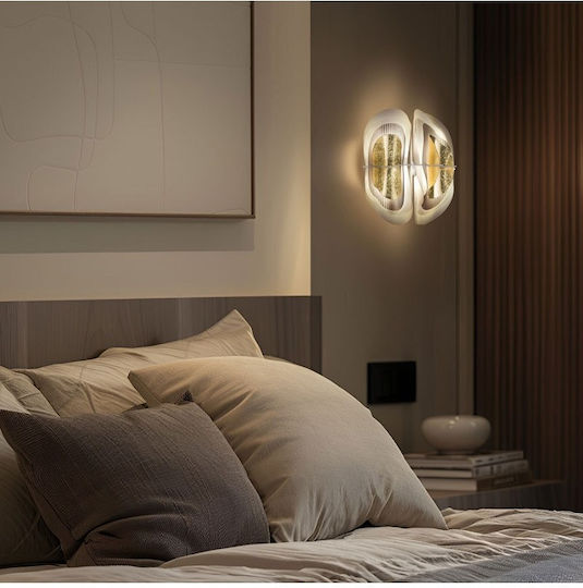 Slamp Осветително тяло За стена с фасунга E14 Златист 33x31x21см.