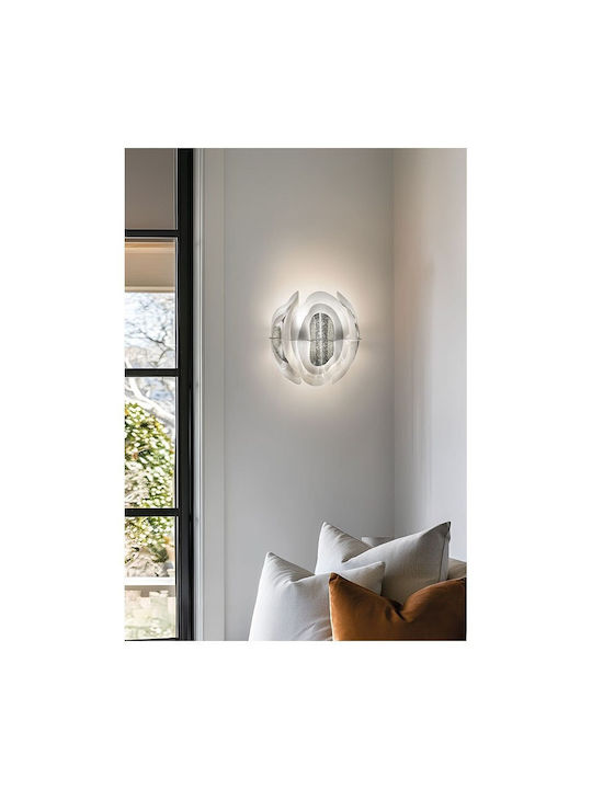 Slamp Leuchte Wand mit Fassung E14 Weiß 33x31x21cm