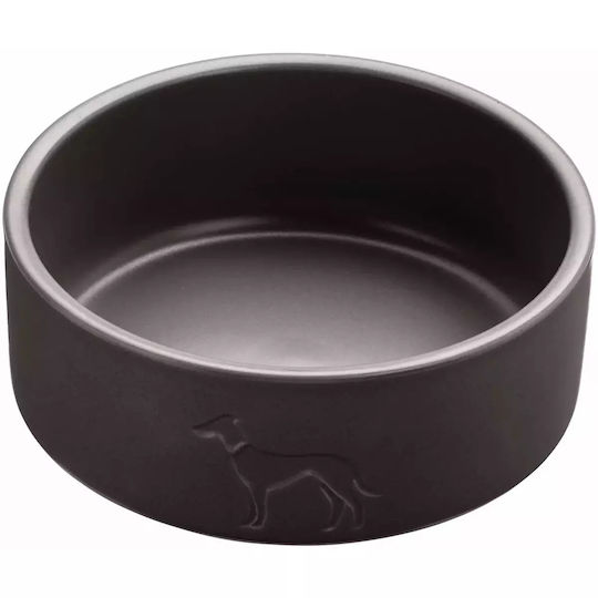 Hunter Osby Ceramic Bowl Food for Dog with Base 1.9lt in Black Color