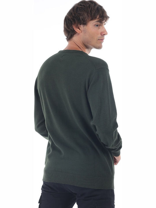 Langarm-Pullover Khaki