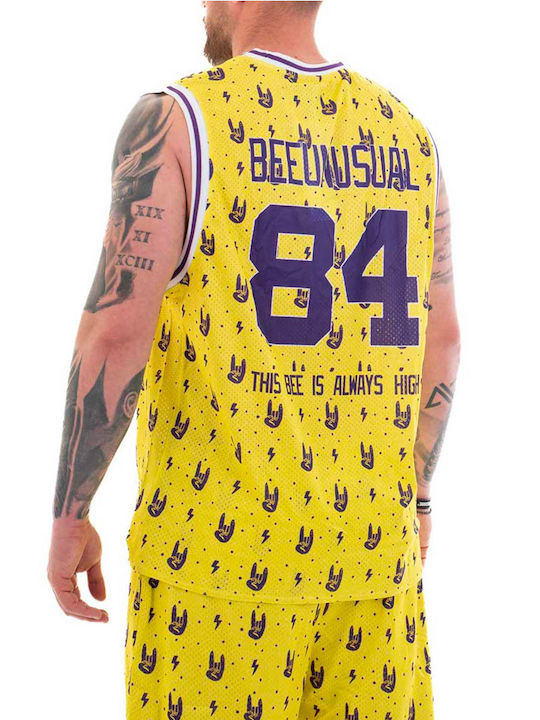 This Bee Is Always High Tricou Sport Galben