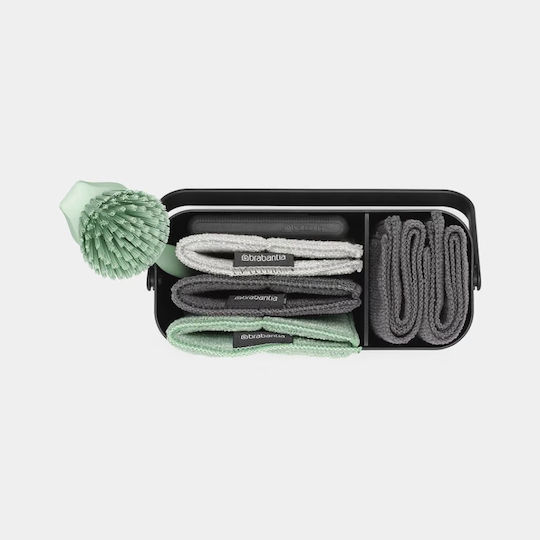Brabantia Sinkside Haushaltsreinigungsbürsten 8 Stück Dunkelgrau