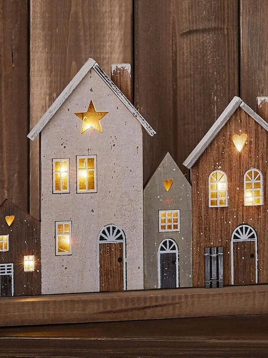 Euronova Weihnachts- Beleuchtete Dekorative Darstellung mit Batterie 29.5x22x5cm