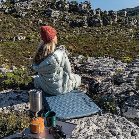 Naturehike Yugu Square Saltea De Dormit Pentru Camping Auto-Umflare Semidublu 200x75cm Albastră