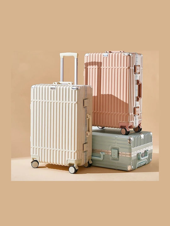 Kourk Medium Hard Pink Suitcase with 4 Wheels Height 69cm