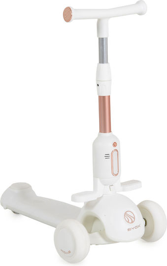 Byox Kids Scooter Velvet Royal 3-Wheel with Seat White