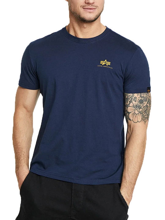 Basic Small Logo T-shirt Navy Μπλε