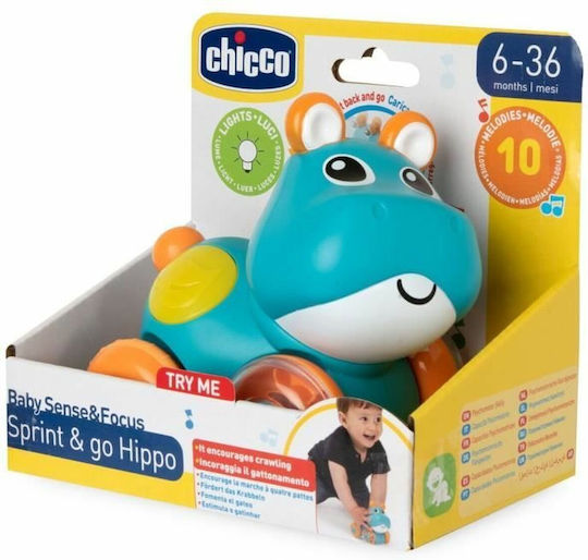 Chicco Animal Hippo Sprint&go with Light and Sounds for 6++ Months