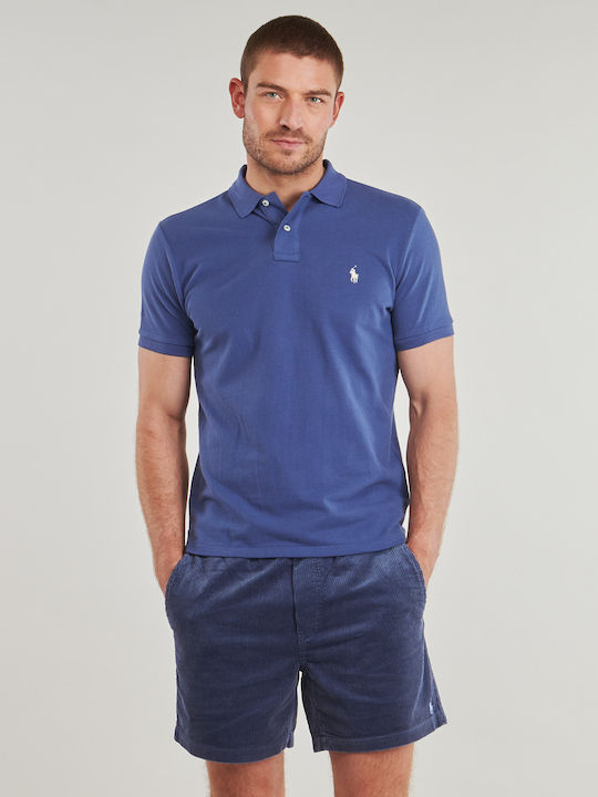 Polo Short Sleeve Blouse Earth Blue