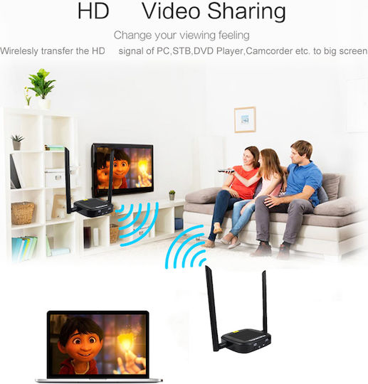 Hdmi Ασύρματη Αναμετάδοση 200m 1080p Hdmi Type-c Loop Out