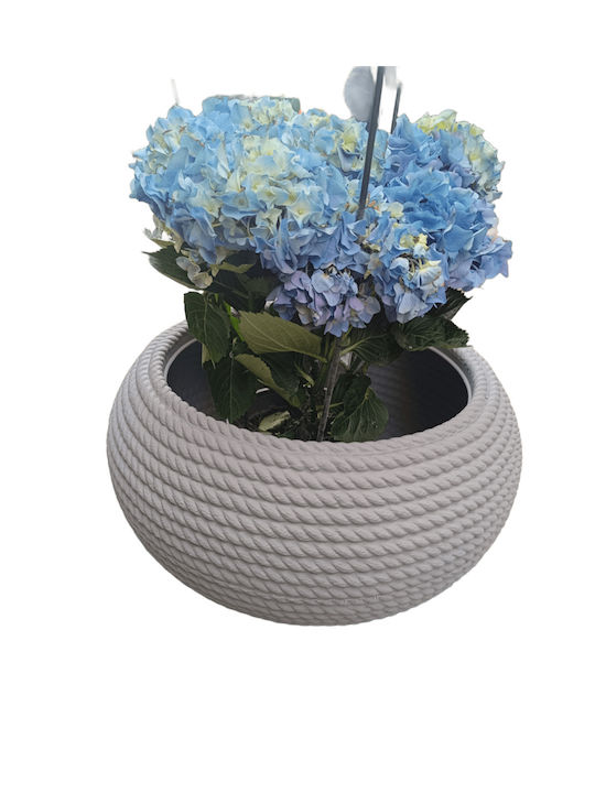 Telcom Topf Kunststoff Cool Grey 51x51x25cm.