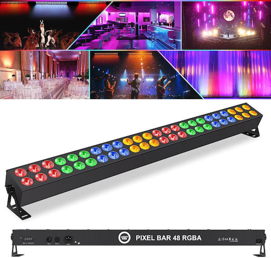 Light4me Προβολέας Beam LED Μπλε / Κόκκινο / Πράσινο / Amber / Πορτοκαλί