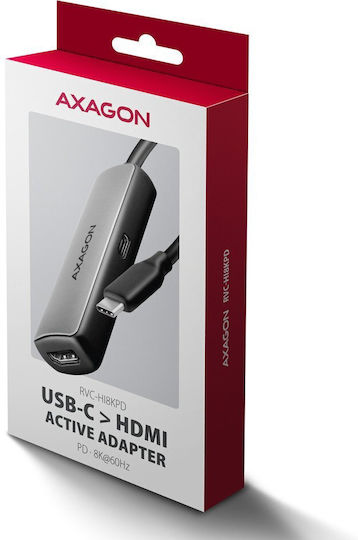 Axagon Konverter USB-C / HDMI / DisplayPort / Thunderbolt männlich zu HDMI weiblich 1Stück