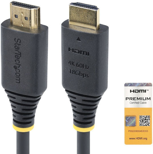StarTech HDMI 2.0 Premium High Speed 4K 60Hz HDR Cable HDMI Male - HDMI Male 1.5m Black