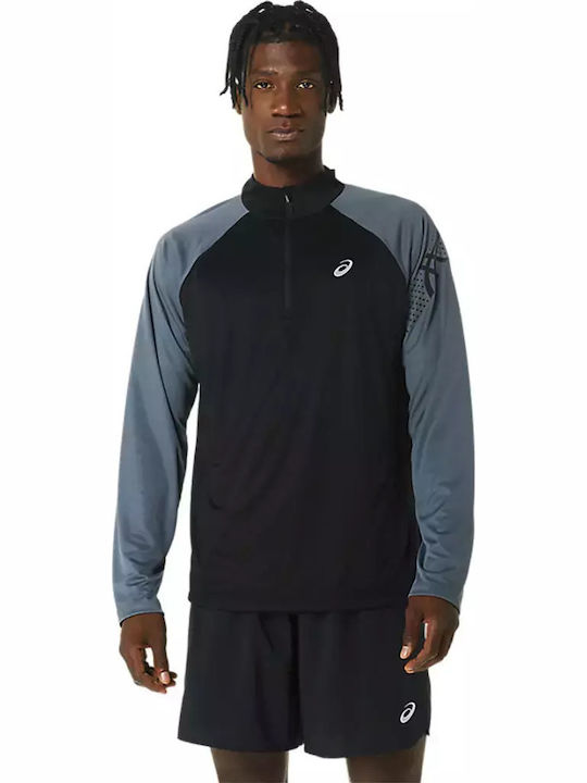 Icon Sportliches Langarmbluse Schwarz