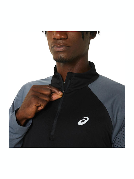 Icon Sportliches Langarmbluse Schwarz