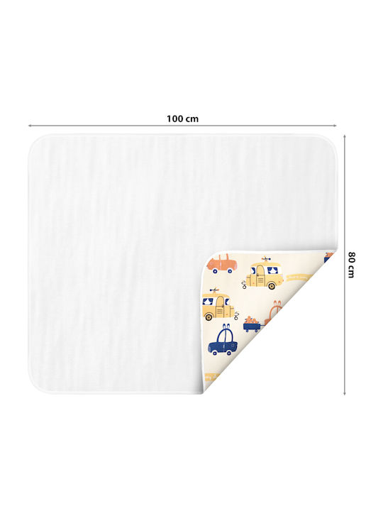 Waterproof Baby Burp Cloth Beige 80x100cm