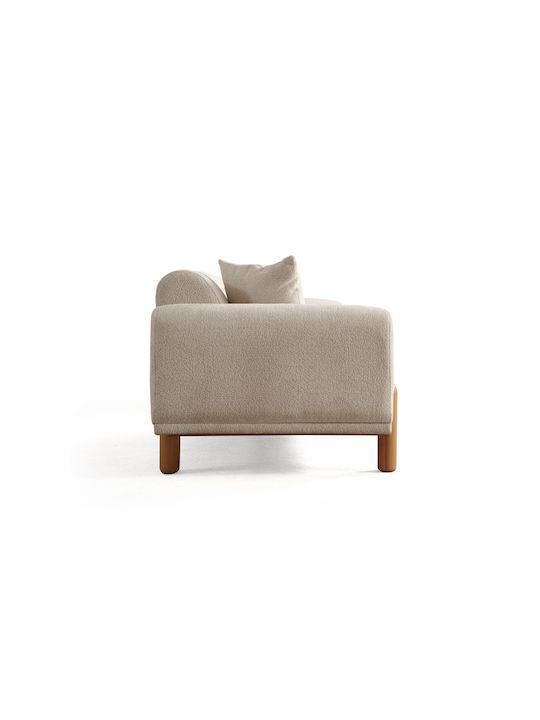 Lyke Three-Seater Couch Bed Cream 228x88x75 cm