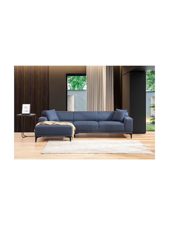 Petra Ecksofa mit Linker Ecke Blau 250x145x69cm