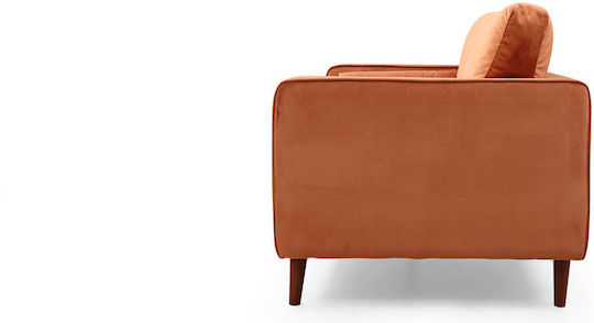 Rome Three-Seater Couch Orange 215x70x90cm