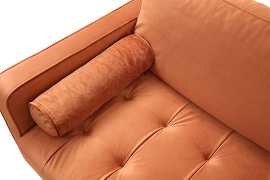 Rome Three-Seater Couch Orange 215x70x90cm