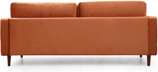 Rome Three-Seater Couch Orange 215x70x90cm