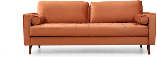 Rome Three-Seater Couch Orange 215x70x90cm