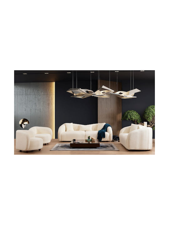 Venedik Canapea Cu Trei Locuri Crem 236x91x76cm