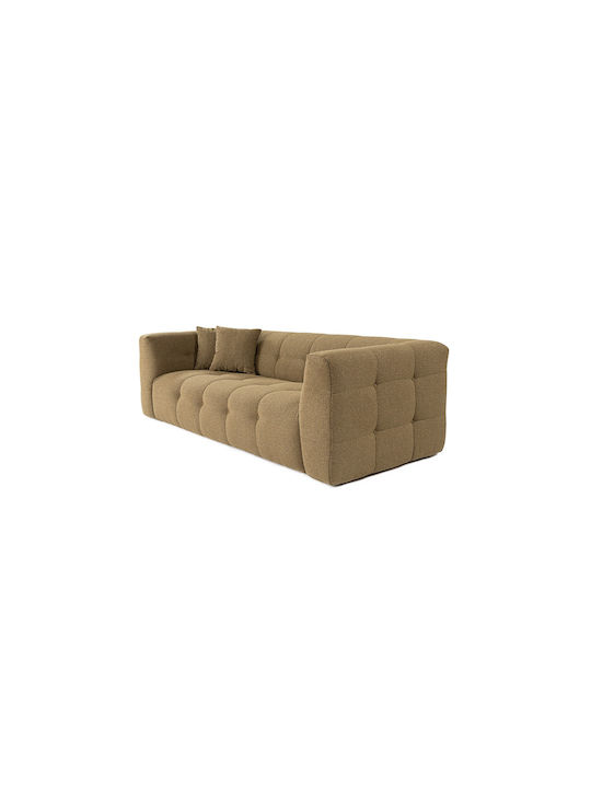 Cady Τριθέσιος Καναπές Khaki 235x100x72εκ.