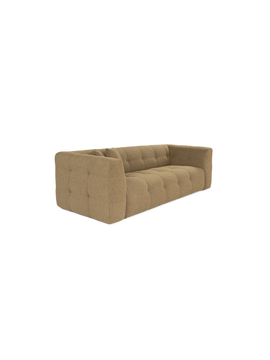 Cady Τριθέσιος Καναπές Khaki 235x100x72εκ.