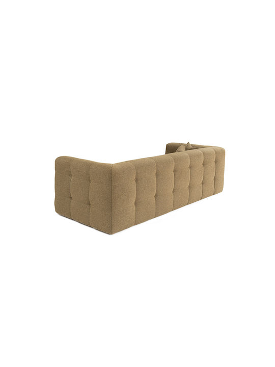 Cady Τριθέσιος Καναπές Khaki 235x100x72εκ.